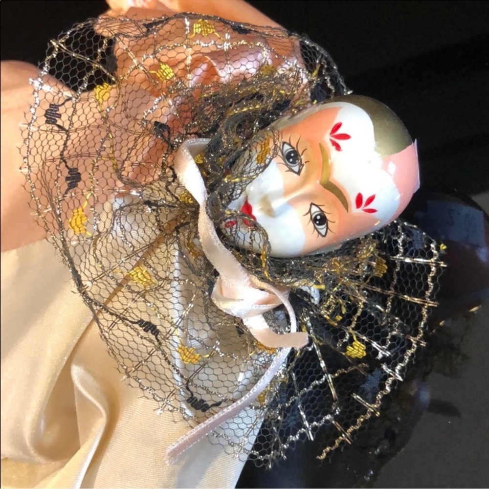 Decorative Mask with Lace and Ribbon